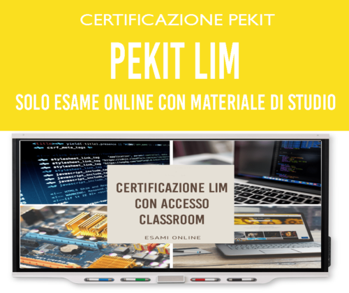 CERTIFICAZIONE PEKIT LIM TECNO DIGITAL ACADEMY